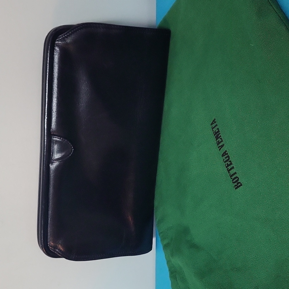 Bottega Venetta Blue Leather Clutch